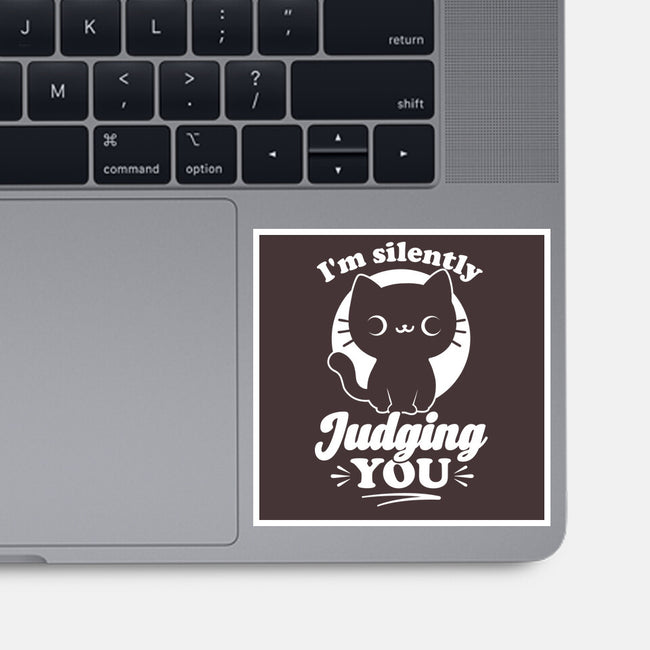 Cat Judges You-None-Glossy-Sticker-Studio Mootant