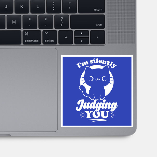 Cat Judges You-None-Glossy-Sticker-Studio Mootant