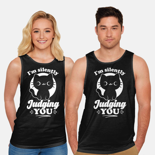 Cat Judges You-Unisex-Basic-Tank-Studio Mootant