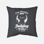 Cat Judges You-None-Removable Cover-Throw Pillow-Studio Mootant