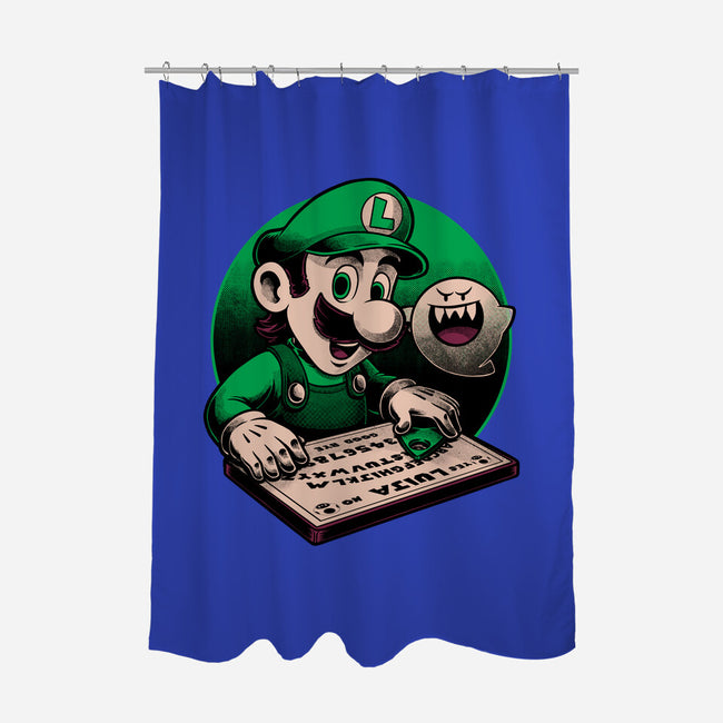 Video Game Ouija Board-None-Polyester-Shower Curtain-Studio Mootant