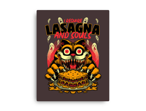 Creepy Cat Lasagna