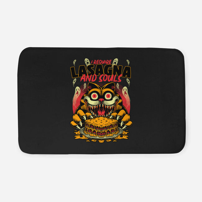 Creepy Cat Lasagna-None-Memory Foam-Bath Mat-Studio Mootant