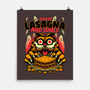 Creepy Cat Lasagna-None-Matte-Poster-Studio Mootant