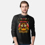 Creepy Cat Lasagna-Mens-Long Sleeved-Tee-Studio Mootant