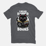 Cat Book Necronomicon-Womens-Fitted-Tee-Studio Mootant