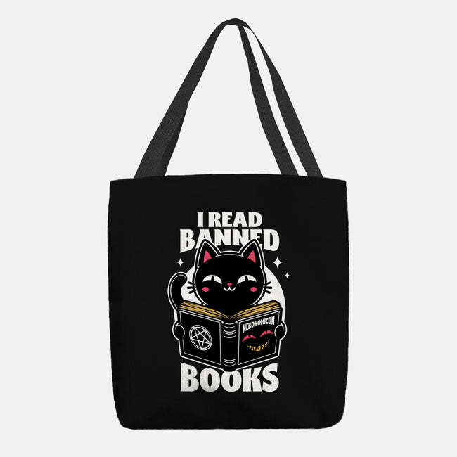 Cat Book Necronomicon-None-Basic Tote-Bag-Studio Mootant