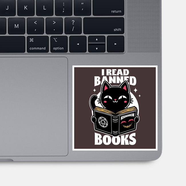 Cat Book Necronomicon-None-Glossy-Sticker-Studio Mootant