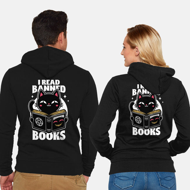 Cat Book Necronomicon-Unisex-Zip-Up-Sweatshirt-Studio Mootant