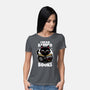 Cat Book Necronomicon-Womens-Basic-Tee-Studio Mootant