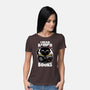 Cat Book Necronomicon-Womens-Basic-Tee-Studio Mootant