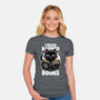 Cat Book Necronomicon-Womens-Fitted-Tee-Studio Mootant