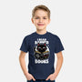 Cat Book Necronomicon-Youth-Basic-Tee-Studio Mootant