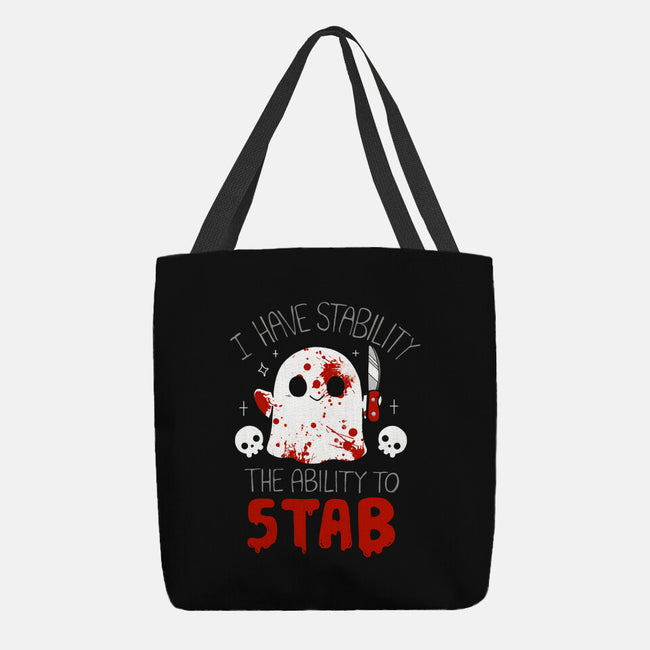 Ability To Stab-None-Basic Tote-Bag-Vallina84