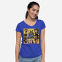 The Claw Bunch-Womens-V-Neck-Tee-svthyp