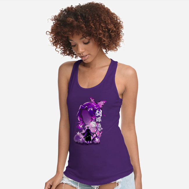 Insect Breathing Moon-Womens-Racerback-Tank-hypertwenty