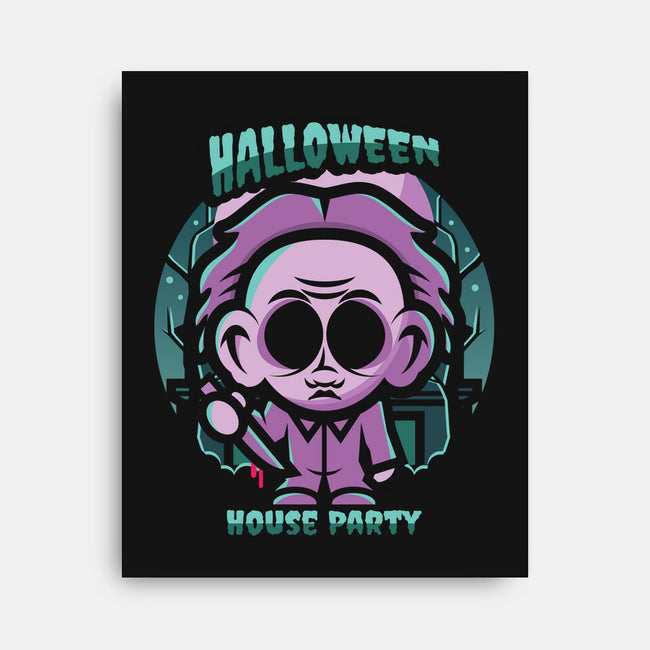 Halloween House Party-None-Stretched-Canvas-jrberger