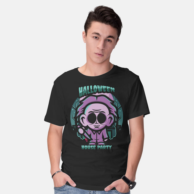 Halloween House Party-Mens-Basic-Tee-jrberger