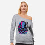 Alien Attack-Womens-Off Shoulder-Sweatshirt-jrberger