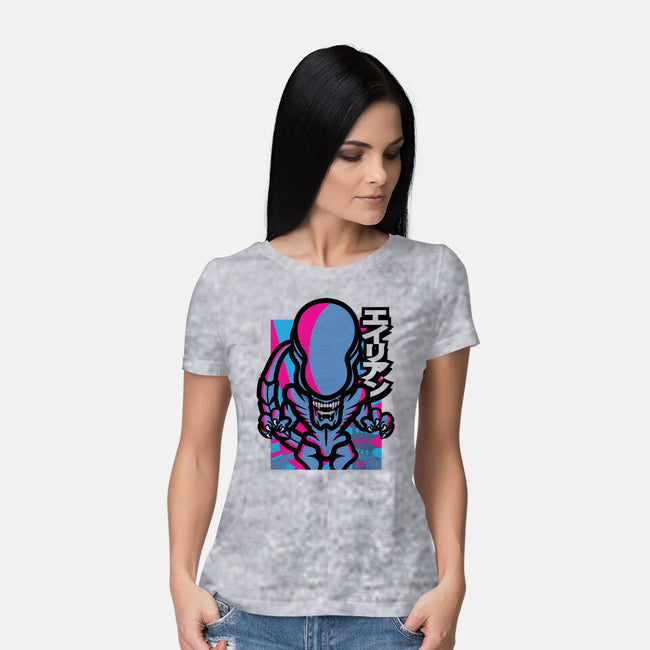 Alien Attack-Womens-Basic-Tee-jrberger