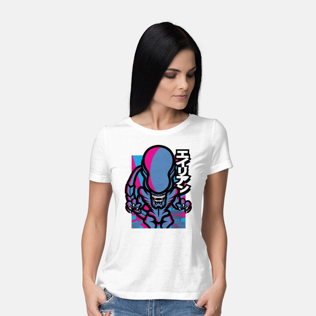 Alien Attack-Womens-Basic-Tee-jrberger