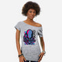 Alien Attack-Womens-Off Shoulder-Tee-jrberger