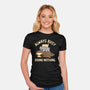 Always Busy Doing Nothing-Womens-Fitted-Tee-tobefonseca