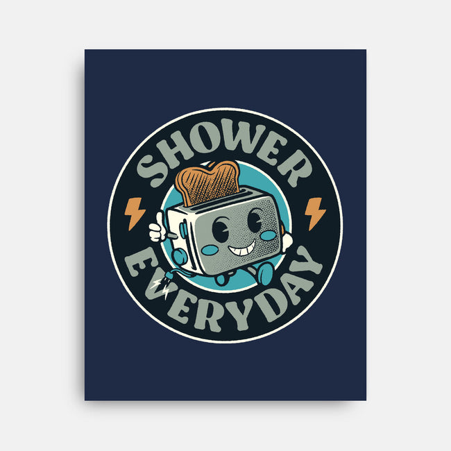 Shower Everyday Vintage Toaster-None-Stretched-Canvas-tobefonseca