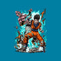 Gohan Vs Boo-None-Glossy-Sticker-Knegosfield