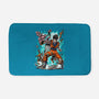 Gohan Vs Boo-None-Memory Foam-Bath Mat-Knegosfield