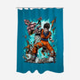 Gohan Vs Boo-None-Polyester-Shower Curtain-Knegosfield