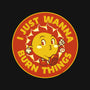 I Just Wanna Burn Things-Womens-V-Neck-Tee-tobefonseca