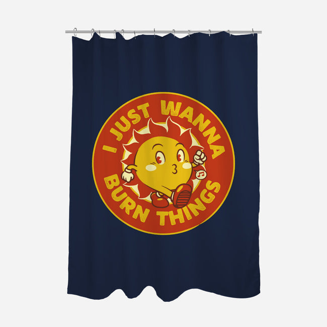 I Just Wanna Burn Things-None-Polyester-Shower Curtain-tobefonseca