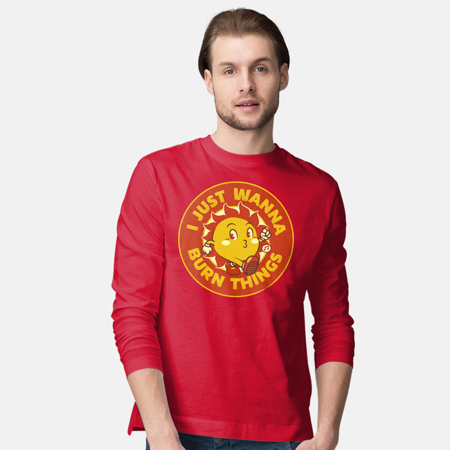 I Just Wanna Burn Things-Mens-Long Sleeved-Tee-tobefonseca