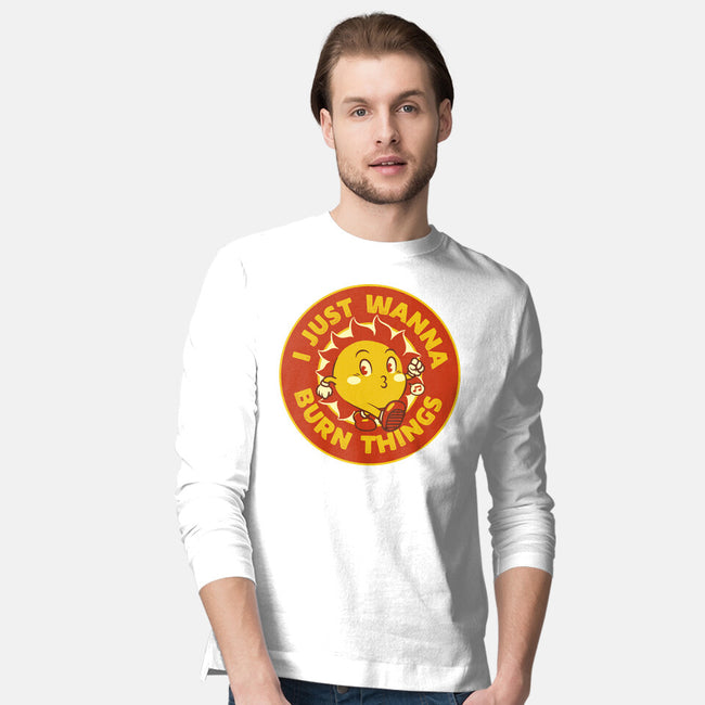 I Just Wanna Burn Things-Mens-Long Sleeved-Tee-tobefonseca