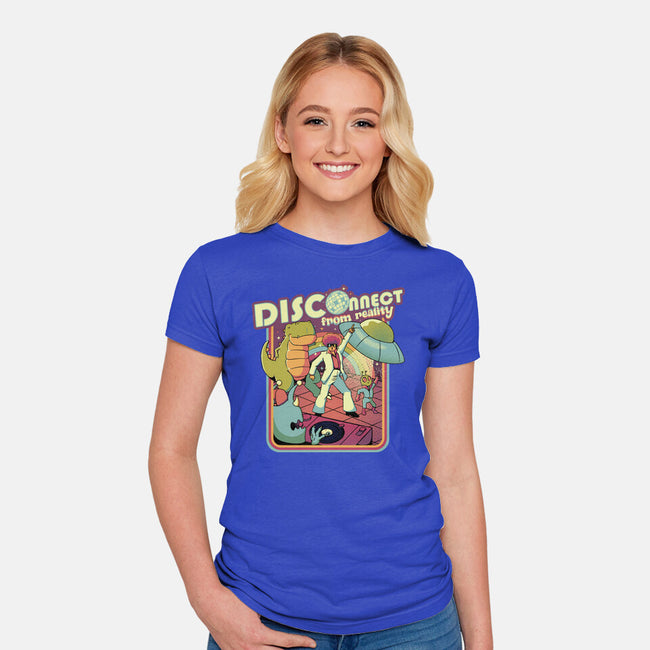 Disconnect From Reality-Womens-Fitted-Tee-tobefonseca