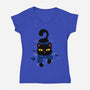 Paws In Water-Womens-V-Neck-Tee-erion_designs