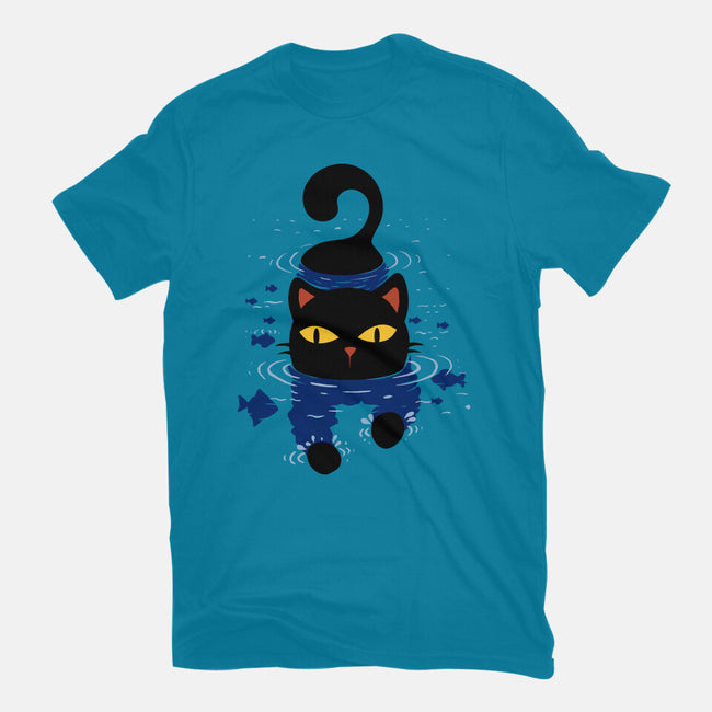 Paws In Water-Unisex-Basic-Tee-erion_designs