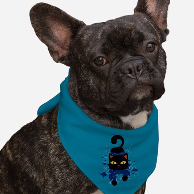 Paws In Water-Dog-Bandana-Pet Collar-erion_designs