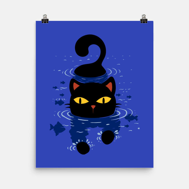 Paws In Water-None-Matte-Poster-erion_designs