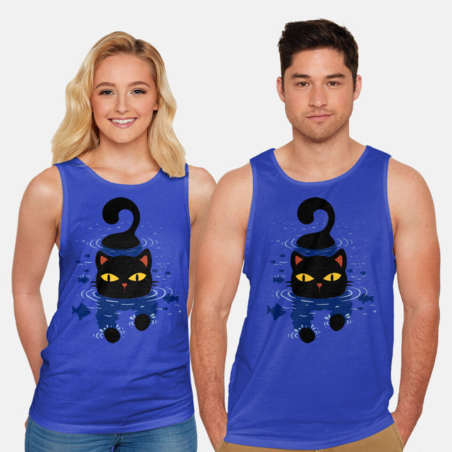 Paws In Water-Unisex-Basic-Tank-erion_designs