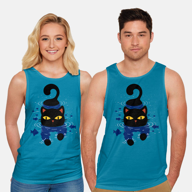 Paws In Water-Unisex-Basic-Tank-erion_designs