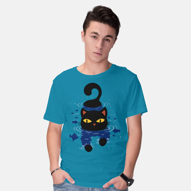 Paws In Water-Mens-Basic-Tee-erion_designs