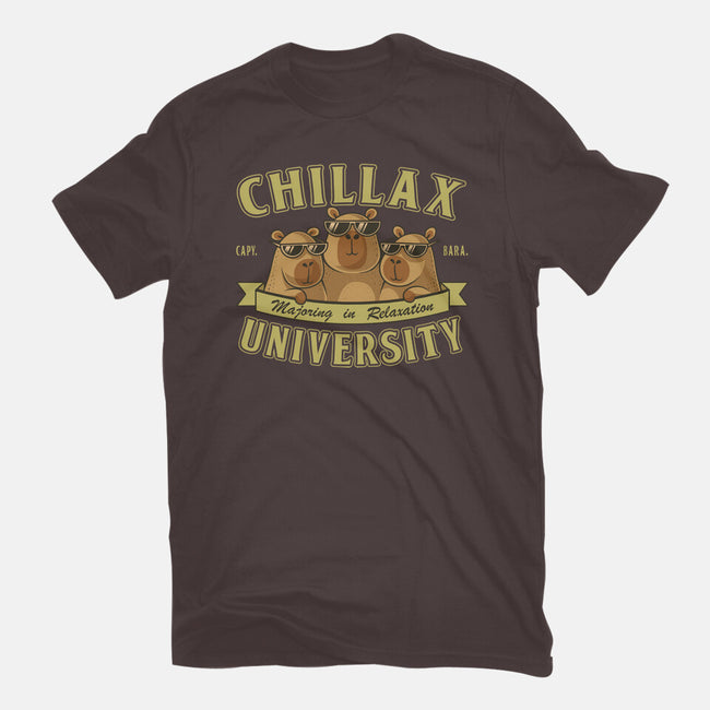 Chillax University-Womens-Basic-Tee-erion_designs