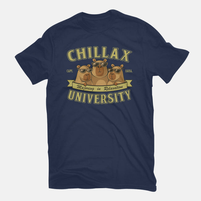 Chillax University-Unisex-Basic-Tee-erion_designs