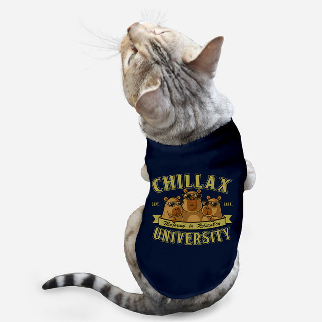 Chillax University-Cat-Basic-Pet Tank-erion_designs