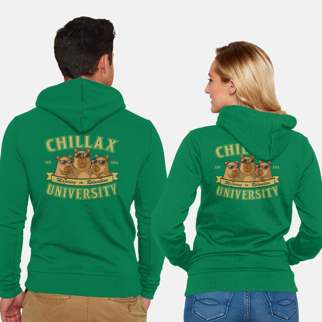 Chillax University-Unisex-Zip-Up-Sweatshirt-erion_designs