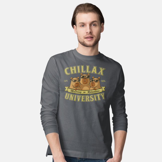 Chillax University-Mens-Long Sleeved-Tee-erion_designs