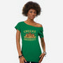 Chillax University-Womens-Off Shoulder-Tee-erion_designs