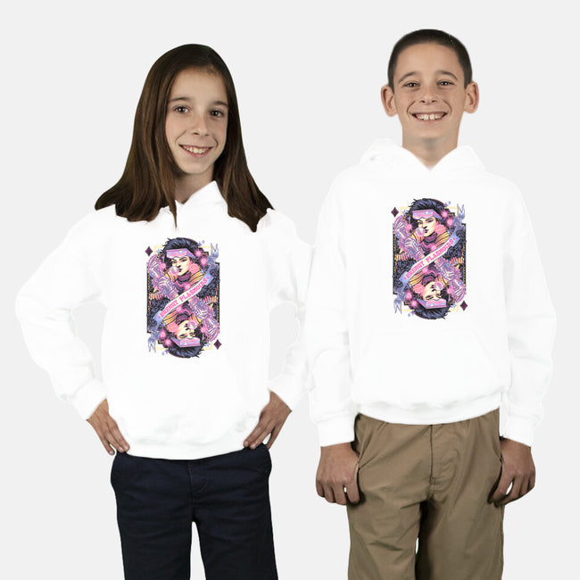 Energy Plasmoids Card-Youth-Pullover-Sweatshirt-glitchygorilla